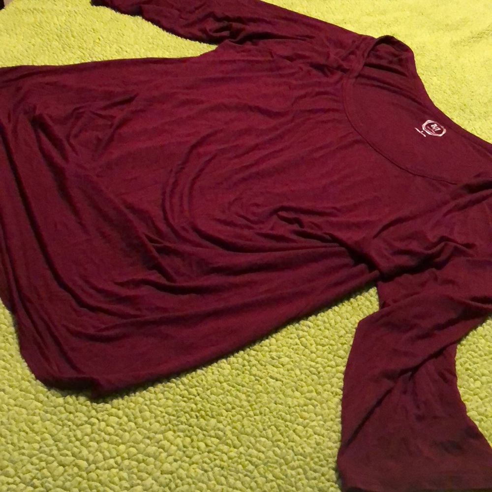 Maroon 3/4 sleeve